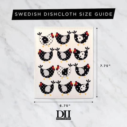 DII® Dog In Paris Swedish Dishcloth, 3ct.